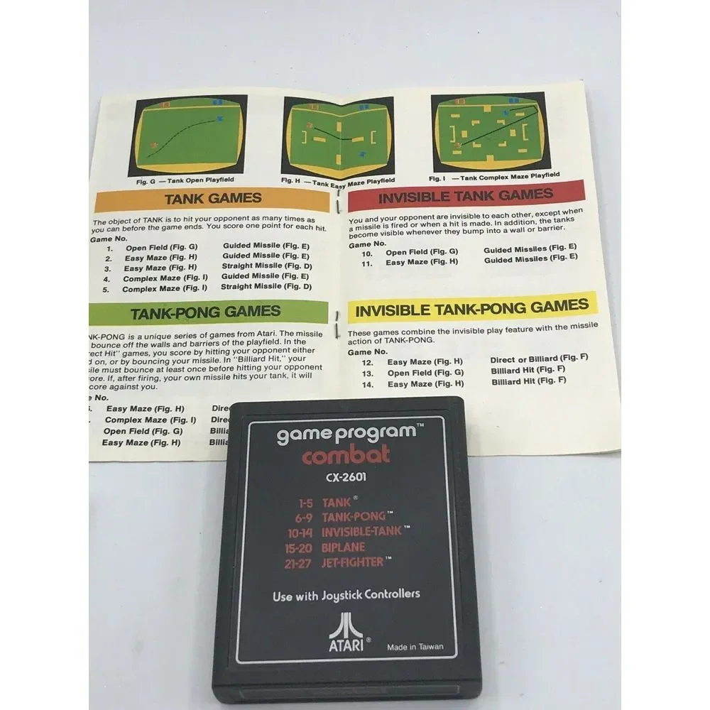 Combat (Atari 2600, 1977)‎ with Manual